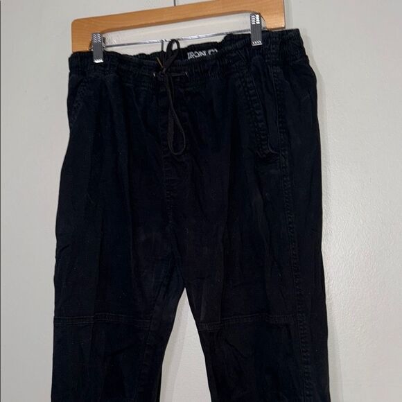 Black Jogger Pants with Tapered Fit - Picture 5 of 10